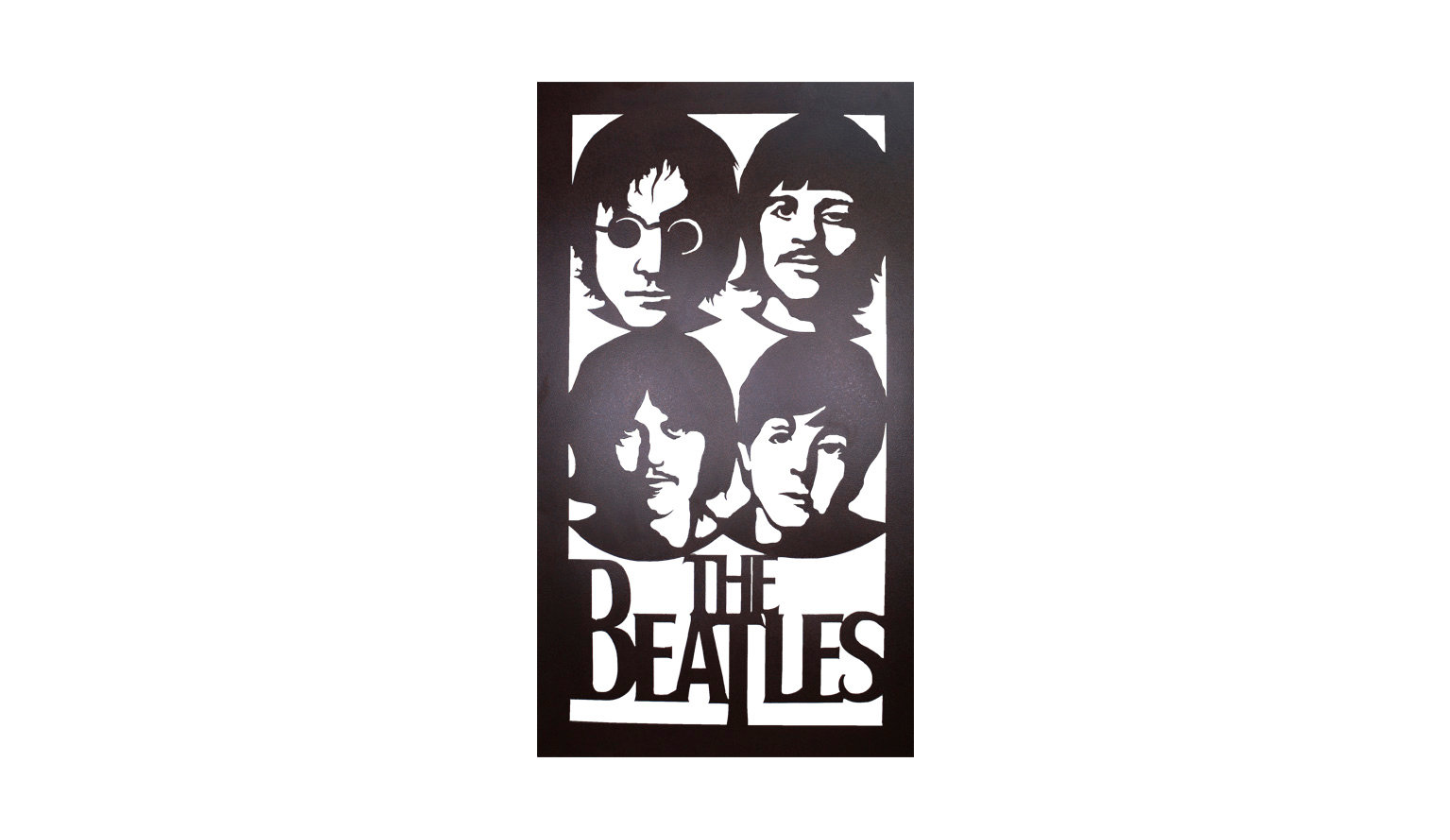Lámpara Beatles 2. Descripción del producto. Medidas: Altura 120 cm. x 70 cm. Material: Lámina. Luz 2 lámparas de gabinete. Color: Negro/chocolate. Acabado: Pintura horneada. LAM038 $2300
